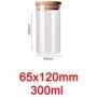 Glass Storage Bottles Food Canister For Kitchen Containers Jar With Lid Box Spice Tea Vacuum Caps Sugar Bowl Container,65X120Mm