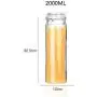 Glasbehälter mit Deckel, Haushaltglasbehälter/Lagerglasbehälter, Sammelpackung luftdichter Vintage-Dosen für Trockenwaren, 2000ml (2L) (Größe: 200ml1)