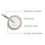4 Pack Metal Makeup Spatula, Mini Spoon, Beauty Scoop for Facial Cosmetic, Face Mask (Silver & Gold)