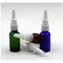 Bouteilles de pulvérisation nasales en verre ambrées 3 pièces 5ml Remplissage portable pour échantillons de voyage, aromathérapie, parfum, pot de conteneur pour eau salinique médicale.