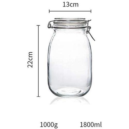 Yl Ly Glass Sealed Jar Dried Fruit Food Storage Jar With Lid Candy Bottle 500Ml 1100Ml 1800Ml 3200Ml 1800Ml