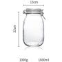 Yl Ly Glass Sealed Jar Dried Fruit Food Storage Jar With Lid Candy Bottle 500Ml 1100Ml 1800Ml 3200Ml 1800Ml
