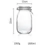 Glasbehälter mit Verschluss zum Trockenobst, Lebensmittel und Süßwaren Lagern – 500ml, 1100ml, 1800ml, 3200ml