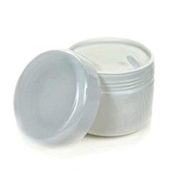 Vivaplex, 24, White, 2 oz Cosmetic Jars, with Liners and Dome Lids