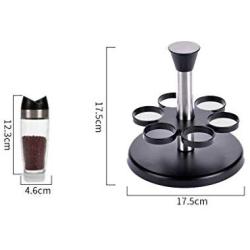 LQQGXLCondiment bottle, jar condiment storage box Spice jars, glass jars, flavoring jars, glass storage jars, food storage containers with lids