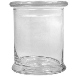 Clear Glass Herb Stash Jar with Lid 12 oz Blank