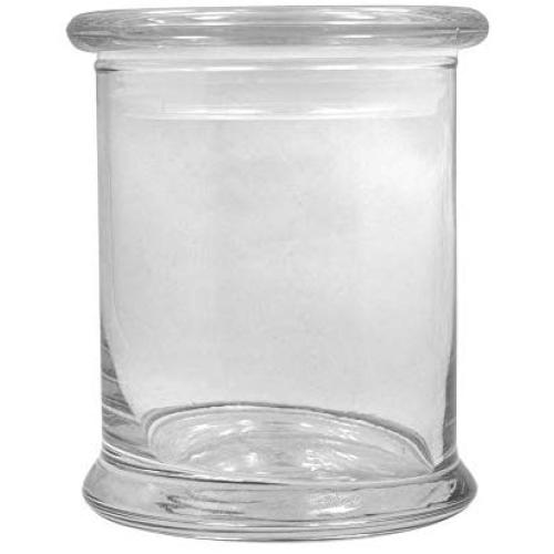 Clear Glass Herb Stash Jar with Lid 12 oz Blank