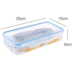 Kitchen Food Storage Jar Airtight Food Storage Kitchen Glass Jar Moisture-Proof Home Multi-Purpose Jam Bottle Cruet Plastic Crisper Storage Box Lunch Box (Color : Blue)