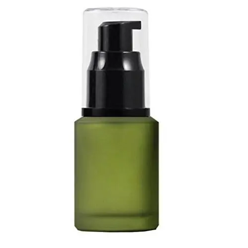 1PCS 60ML/2OZ Leere, Wiederbefüllbare Grün Matt Glas Cremes Lotion Flaschen mit Pumpenverschluss Kosmetikspender Gläser Make-up Emulsion Flüssigkeit Lagerbehälter Tragbarer Reisebehälter Probenverpackung