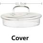 Glass Storage Containers - Heat-Resistant Stackable Glass Storage Jars Food Airtight Container Coffee mason jar Cereal Dispenser Kitchen Storage Organizer