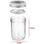 Wide Mouth Mason Jars 16 oz, KAMOTA 16oz Mason Jars Canning Jars Jelly Jars With Wide Mouth Lids and Bands, Ideal for Jam, Honey, Wedding Favors, Shower Favors, Baby Foods, 6 PACK