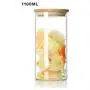 Transparent Glass Storage Jar Multifunction Sealed Can Tea Box Kitchen Food Container,1100Ml(L) Transparent Glass Storage Jar Multifunction Sealed Can Tea Box Kitchen Food Container,1100Ml(L)