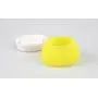 3Pcs Silicone Cosmetic Containers with Sealed Lids Soft Silicone Makeup Eye Cream Lotion DIY Facial Masks Jars Pot Great for Travel Home and Outdoor (Color Random 20g)