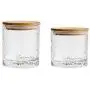 Danmu 2Pcs a Set 200 ML 250 ML Lead Free Glass Jars Classic Hammer Pattern Glass Storage Jars Food Storage Jars with Airtight Bamboo Lids Coffee Bean Jar Cookies Flour Sugar Candy Spice Container Danmu 2Pcs a Set 200 ML 250 ML Lead Free Glass Jars Classic Hammer Pattern Glass Storage Jars Food Storage Jars with Airtight Bamboo Lids Coffee Bean Jar Cookies Flour Sugar Candy Spice Container