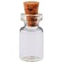 Mini Clear Glass Bottle Vials Empty Sample Jars With Stopper Message Vial Weddings Wish Bottle,50 Pcs 0.5Ml