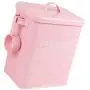 Laundry Detergent Powder Storage Tin Box Large Galvanized Metal Buckets Food/Flour/Sundries Kitchen Storage Tin Box Canister Containers- Pink