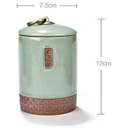 Cereal Containers Sealed Ceramic Tea Can, Travel Storage Tank Containers (color : A)