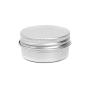 12PCS 5ML 0.2oz Silver Round Tin Containers With Tight Twist Screw Cap Aluminum Metal Cosmetic Case Jar Storage Travel Can For Lip Balm Nail Art Tea Powder Cream Candles Eye Shadow Crafts Jewelry