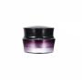 1PCS 50g/50ml/1.7oz Upscale Empty Purple Glass Cream Tin with Black Screw Lid and Inner Pad Refillable Cosmetic Container Pot Holder Portable Travel Bottles for Eye Face Cream Gel Ointments Skin Care