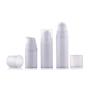 3PCS Lotion Container Jar Airless Pump Bottles Portable Plastic Mini Cream Lotion Liquid Storage Containers Jar Pots for Scrubs Oils Salves Creams Lotions Cosmetic Toiletries (10ml / 0.3oz)