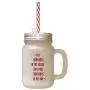 Maroon It Christmas In Hart That Puts Christmas In Air Frosted Glass Mason Jar With Straw