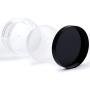 50g Plastic Empty Powder Puff Case Portable Makeup Case Travel Kit Blusher Cosmetic Makeup Containers with Sifter And Lids (Pack Of 8)