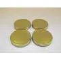 4x Wide Mouth Canning Jar Storage Single Piece Lid Top With Seal Screw On Gold