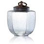 HIZLJJ Glass Kitchen Storage Canister Mason Jars with Lids,Airtight Glass Canister with Hinged Lid，Perfect for Kitchen Canning Cereal,Pasta,Sugar,Beans (Size : S)