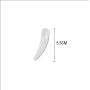 100 PCS Mini Disposable Curved Cosmetic Spatula Scoop Makeup Plastic Skin Care Face Cream Face Pack Mixing Sampling Scoop Scraper DIY Accessories Beauty Tool (A)