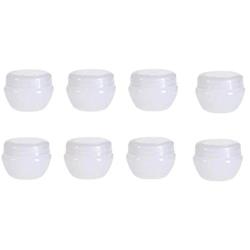 30PCS 5ML 5G Small Ounce Transparent Empty Plastic Refillable Cosmetic Bottle Jars Pot Containers With Inner Lid For Lip Balm Sample Make up Face Cream DIY Projects Travel Storage Case