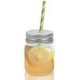 Golden Spoon Mason Jars, With Regular Lids, and Lids for Drinking, (Set of 6) (4 oz)