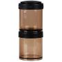YTF-Coffee sealed cans, plastic candy moisture-proof storage cans, stackable milk powder storage cans 2 sets