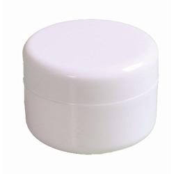 2oz New Empty White Plastic Jar with Dome Lid Cosmetic Containers 4 pk Mini Jar