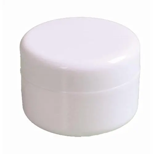 2oz New Empty White Plastic Jar with Dome Lid Cosmetic Containers 4 pk Mini Jar 2oz New Empty White Plastic Jar with Dome Lid Cosmetic Containers 4 pk Mini Jar