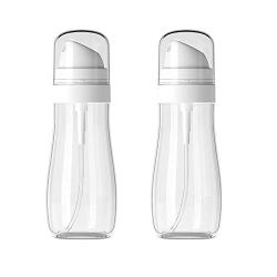 Plastic Empty Spray Bottles with Fine Mist Sprayer,3.4oz/100ml Refillable Portable Travel Bottle,Liquid Sprayer,Chemical Resistance (2 Pack)