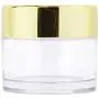 Beauticom 7 Gram / 7 ML (Quantity: 24 Pieces) Thick Wall Round Leak Proof Clear Acrylic Jars with GOLD Lids for Beauty, Cream, Cosmetics, Salves, Scrubs