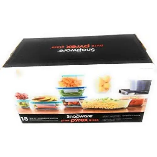 Snapware Pure Pyrex 18-piece Glass Food Storage Set Snapware Pure Pyrex 18-piece Glass Food Storage Set