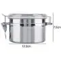 Ensemble de contenants en acier inoxydable Yinpinxinmao, hermétique pour la cuisine, idéal pour le sucre, le café, rangement en acier inoxydable avec couvercle en acrylique transparent et mécanisme de verrouillage. Ensemble de contenants en acier inoxydable Yinpinxinmao, hermétique pour la cuisine, idéal pour le sucre, le café, rangement en acier inoxydable avec couvercle en acrylique transparent et mécanisme de verrouillage.