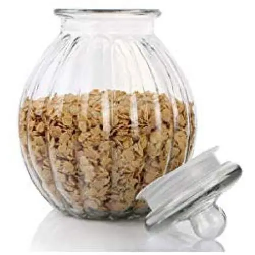 Bocal en verre pour aliments, récipient de stockage de grains, boîte de rangement pour la cuisine, pour bonbons, fruits secs, snacks, bouteille de stockage grande capacité. Bocal en verre pour aliments, récipient de stockage de grains, boîte de rangement pour la cuisine, pour bonbons, fruits secs, snacks, bouteille de stockage grande capacité.