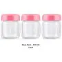 3 Pièces Bocal Mason en Verre, Pots à Smoothie avec Couvercles pour Boire et Stocker, Récipient Réutilisable pour Jus, Lait, Aliments en Gros, Café, Bocal Rond (Couleur : Rose Rouge, Taille : 100ml) 3 Pièces Bocal Mason en Verre, Pots à Smoothie avec Couvercles pour Boire et Stocker, Récipient Réutilisable pour Jus, Lait, Aliments en Gros, Café, Bocal Rond (Couleur : Rose Rouge, Taille : 100ml)