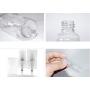 UPSTORE 6PK (15ml/0.5oz) Clear Plastic Empty Bottle with Pump Head Portable Refillable Bottle Makeup Packing Storage Container Jar for Lotion Essence Emulsion Essential Oils