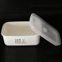 Airtight Seal Tea Tin Canister Coffee Can Jar Kitchen Storage Food Container - Rectangle L