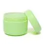 12 Pcs 50G 50ML Refillable Plastic Empty Face Cream Lotion Cosmetic Powder Container Makeup Make Up Glitter Storage Bottle Jar Lot with Inner Lids - Green