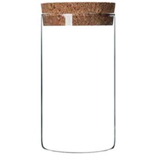 UPKOCH Clear Glass Canisters Food Storage Jar Tank Sealed Cans for Nuts Flowers Coffee Bean Loose Tea with Cork 300ml