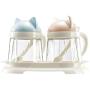 Mini Spice Jars Creative cartoon kitchen glass seasoning box home set spice box