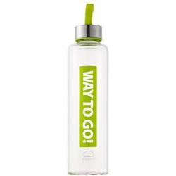 Aqua Tough Silicone with Glass LLG662G Lock and Container, 1300 ml Round Diameter 107 mm, Green, 78 x 78 x 238 cm