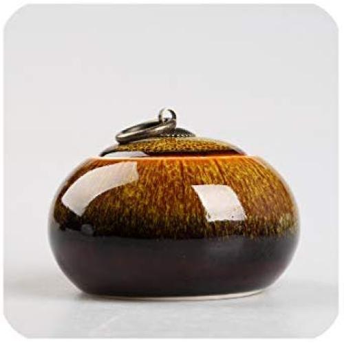Food Stash Jar Ceramic Mini Tea Container Box Colourful Kitchen Storage Jars Sugar Bottles Dry Fruit Sealed Cans Candy Tanks,Hupohuang