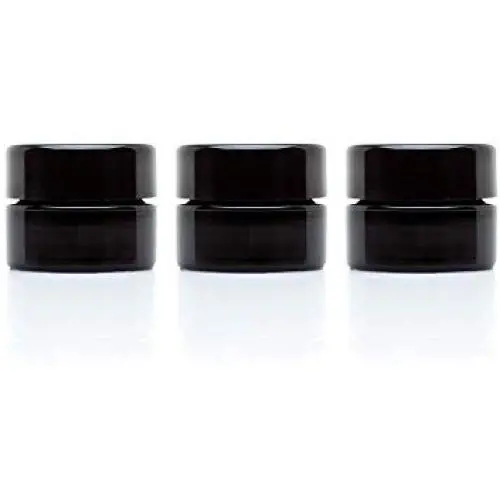 Infinity Jars 5 Ml (.17 fl oz) Palm Size Black Ultraviolet Glass Screwtop Jar 3-Pack Infinity Jars 5 Ml (.17 fl oz) Palm Size Black Ultraviolet Glass Screwtop Jar 3-Pack