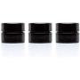 Infinity Jars 5 Ml (.17 fl oz) Palm Size Black Ultraviolet Glass Screwtop Jar 3-Pack