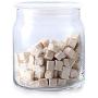Glass Storage Jar Sealed Food Grains Jam Moisture-proof Transparent Bottle Tea Coffee Seal Storage Cans DELICATEWNN (Capacity : 500ml)